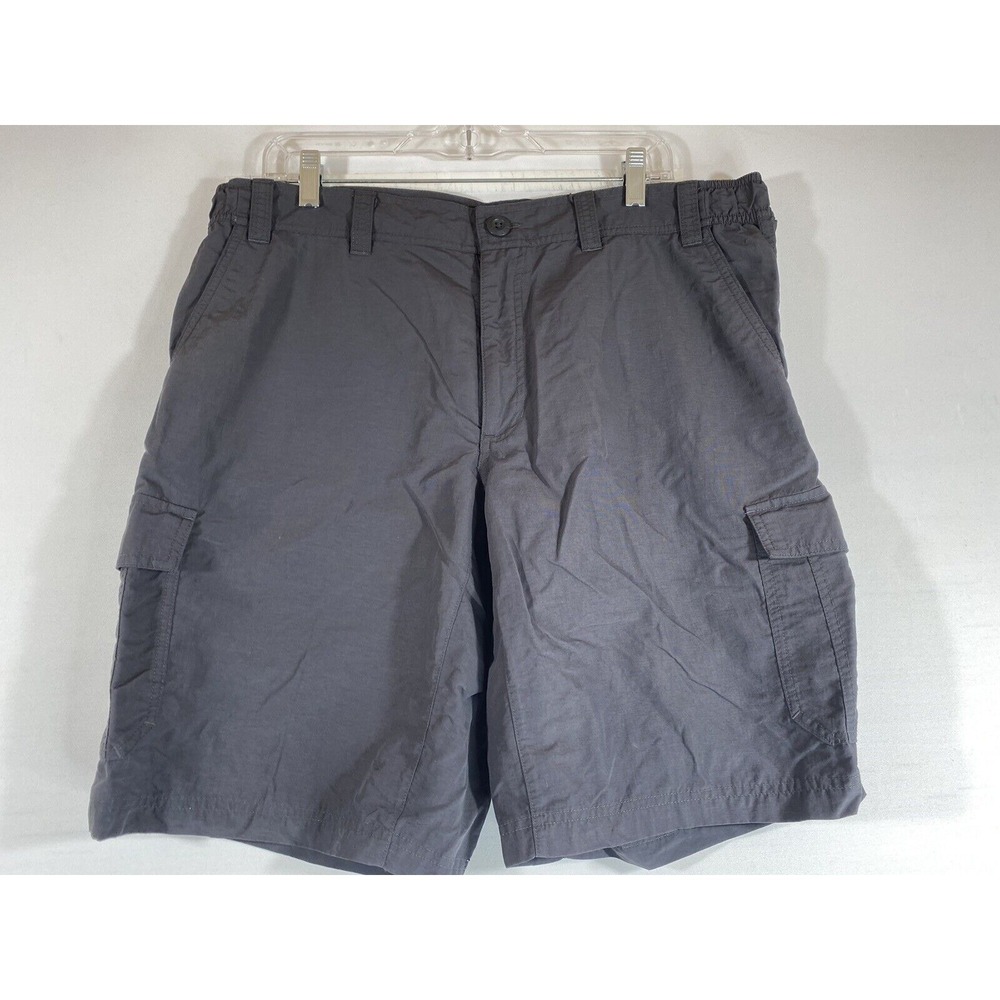 Cargo Trail Shorts Mens XL Eddie Bauer Gray Outdoor Utility Hiking Pockets